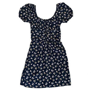 Hollister Navy Floral Mini Dress Size XS